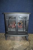 A BELDRAY STOVE EFFECT ELECTRIC FIRE width 63cm, depth 38cm, height 73cm (PAT pass and working)