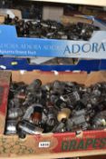 THREE BOXES OF LOOSE ELECTRICAL VALVES in various sizes to include manufacturers Guxi, GEC, RCA,