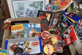 ONE BOX OF MOTOR BIKE AND GRAND PRIX INTEREST, to include a signed Roy Barrett limited edition 399/