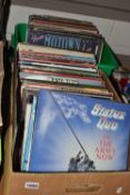 TWO BOXES OF MOSTLY EASY LISTENING LPS to include Joan Baez, Elton John, Rod Stewart, Boney M, Chris