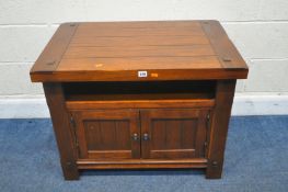 A MODERN DOUBLE DOOR CABINET, width 92cm x depth 51cm x height 65cm, condition report: general signs