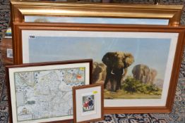 A PETER WEBSTER RAILWAY OIL ON CANVAS, depicting a steam locomotive passing under a bridge, whilst