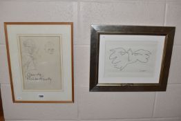 A PORTRAIT OF RUSSIAN COMPOSER AND CONDUCTOR GENNADY ROZHDESTVENSKY, two portrait studies on the