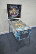 A 1980'S BALLY SILVERBALL MANIA PINBALL MACHINE, the raised back enclosing the scoreboards and