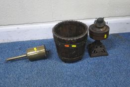 A SELECTION OF OCCASIONAL FURNITURE, to include a small shelving unit, width 64cm x depth 38cm x