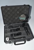 SUPERLUX DRUM MICROPHONE SET AND LOOSE, comprising the Superlux DRK-A3C2 drum microphone set, a