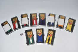 Eleven IOC SESSION BADGES from the XCVII Session, Birmingham 1991, gilt metal and enamel, all with