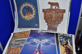 A Collection of 25 Prints that are Reproduction Olympic Games Posters from 1904 - 1988 including