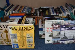 FOUR BOXES OF BOOKS, approximately seventy titles of mostly hardback format, subjects include,