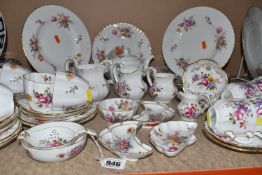 FIFTY FOUR PIECES OF ROYAL CROWN DERBY 'DERBY POSIES' TEA AND GIFTWARE, comprising five dinner