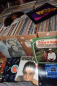 TEN BOXES OF LPS, approximately four hundred and fifty titles, and various styles and artists, to