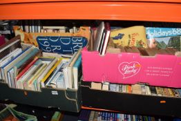SIX BOXES OF BOOKS containing a large number of miscellaneous titles in hardback and paperback