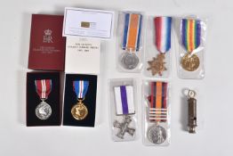 A COLLECTION OF MEDALS RELATING TO A WWI MILITARY CROSS WINNER, the medals are named to 13134 RSM