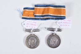 TWO BRITISH WAR MEDALS