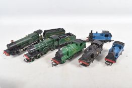 SIX UNBOXED TRI-ANG OO GAUGE LOCOMOTIVES, Hall class 'Albert Hall' No.4983, G.W.R. green livery,