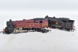 AN UNBOXED WRENN OO GAUGE CLASS 4MT STANDARD TANK LOCOMOTIVE, No.2679, L.M.S. lined maroon livery (