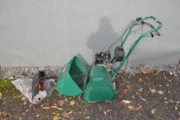 A SUFFOLK PUNCH PETROL CYLINDER MOWER with scarifier cylinder fitted and mower cylinder separate and