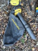 A MCCULLOCH PETROL GARDEN LEAF BLOWER/VACUUM, condition report: engine turns but not tested any