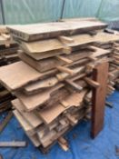 TWENTY LENGTHS OF SEASONED HARDWOOD PLANKS including Sycamore, Alder, mahogany, walnut etc. most