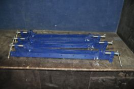 SIX UNBRANDED SASH CRAMPS all 96cm in total length (6)