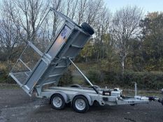 A 2022 IFOR WILLIAMS TYPE 2Cb, VARIANT TT35 TWIN AXLE 3500kg TIPPING TRAILER with cage and shuttered