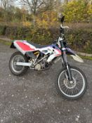 A BMW G450X MOTORCYCLE in white, with a 450cc petrol engine, v5c present with number SY58 NXG, first