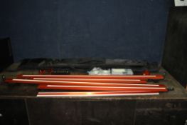 TWO UJK TECHNOLOGY STRAIGHT EDGE GUIDES with quick release clamping, padded bags, a straight edge