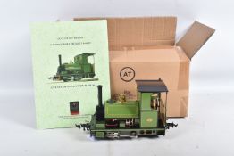A BOXED ACCUCRAFT TRAINS 16MM/1:19 SCALE LIVE STEAM 'CRANMORE' TYPE PECKETT 0-4-0 SADDLE TANK
