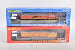 TWO BOXED BACHMANN HO GAUGE EMD SD40-2 LOCOMOTIVES, No.1734, BNSF Heritage III livery (60916) and