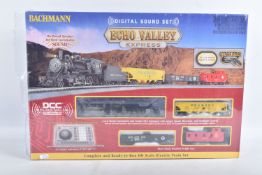 A BOXED BACHMANN HO GAUGE ECHO VALLEY EXPRESS TRAIN SET, No.00825, contents not checked but complete