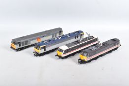 FOUR UNBOXED HORNBY OO GAUGE LOCOMOTIVES, class 50 'Defiance' No.50 149, B.R. Railfreight grey