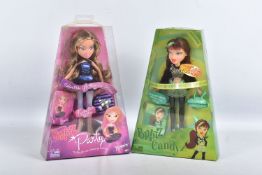 TWO BOXED MGA BRATZ DOLLS, to include a Bratz Candyz Pheobe Sweet Sour Style Crazy Colours Doll