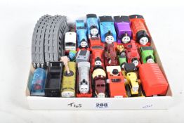 A QUANTITY OF UNBOXED PLAYWORN THOMAS THE TANK ENGINE AND FRIENDS ITEMS, majority are Mattel battery