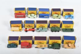BOXED MATCHBOX 1-75 SERIES MODELS No's 46-60, all appear complete and in good condition with minor