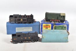 A BOXED HORNBY DUBLO CLASS N2 TANK LOCOMOTIVE, No.6917, L.M.S. black livery, sans serif lettering (