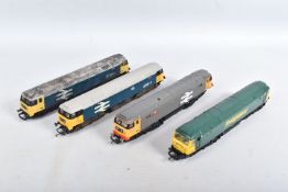 FOUR UNBOXED REPAINTED/RENUMBERED HORNBY OO GAUGE CLASS 47 LOCOMOTIVES, No.47 285, Freightliner
