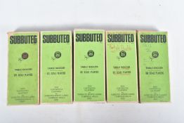 FIVE BOXED SUBBUTEO HEAVYWEIGHT TEAMS, No.3, No.25 (incomplete), No.29 (incomplete), No.78 and No.