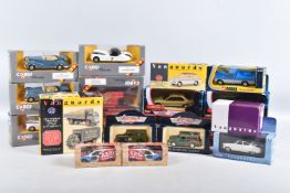 A COLLECTION OF CORGI, VANGUARDS, SCHUCO AEG DIECAST MODELS, to include ex shop stock, some in trade