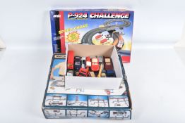 A BOXED MATCHBOX MOTORCITY 500 SET, MC500, with a quantity of parts and vehicles together with a