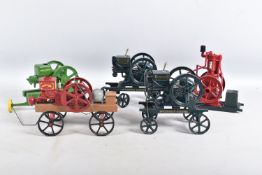 FIVE UNBOXED ERTL DIECAST STATIONARY ENGINE MODELS, from the Vintage Gasoline Engines series,