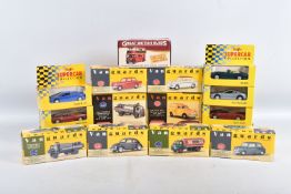 A QUANTITY OF BOXED LLEDO VANGUARDS MODELS, to include British Rail Service Vans of the 50's and