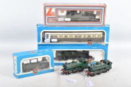 A QUANTITY OF BOXED AND UNBOXED OO GAUGE G.W.R. LOCOMOTIVES, boxed Airfix class 61XX Prairie Tank