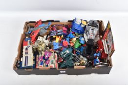 A QUANTITY OF 1980'S/90'S TOYS, to include a number of Hasbro Transformers figures, such as a G1
