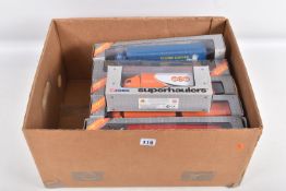 TWELVE BOXED CORGI SUPERHAULERS, to include transporters, trailers, tankers, and lorries model