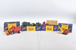 FOUR BOXED MATCHBOX MAJOR PACK MODELS, Thornycroft Mighty Antar Tank Transporter and Centurion Mk.