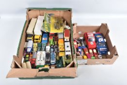 A QUANTITY OF UNBOXED ASSORTED PLAYWORN DIECAST VEHICLES, to include Dinky Toys Captain Scarlet