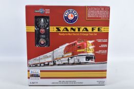 A BOXED LIONEL O GAUGE SANTA FE SUPER CHIEF TRAIN SET, No.6-84719, appears complete and in very good