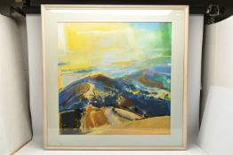DAVID PRENTICE (1936-2014) 'COLOURED COUNTIES - LIGHT ENIGMA', a colourful Malvern Hills