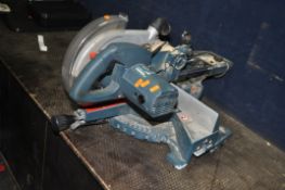 A BOSCH GCM 10S SLIDING COMPOUND MITRE SAW 240v with a 10in blade fitted (PAT pass and working)