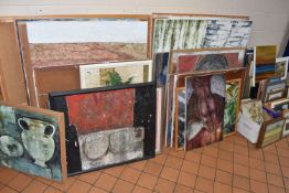 BRIDGET ROBERTSON (20TH / 21ST CENTURY) A QUANTITY OF ABSTRACT PICTURES ETC, to include abstract